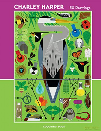 Charley Harper 50 Drawings Coloring Book - Charley Harper [KSIĄŻKA]