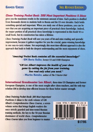 Chess Training Pocket Book: 300 Most Important Positions (Comprehensive Chess Course Series) - Lev Alburt [KSIĄŻKA]