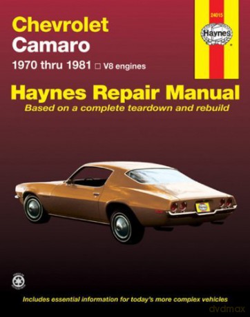 Chevrolet Camaro V8: 1970 thru 1981 (Haynes Repair Manuals) by Scott Mauck (1999-07-30) [KSIĄŻKA]