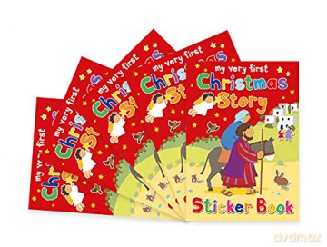 Christmas Story Sticker Book: Pack of 5 (My Very First Sticker Books) - Lois Rock [KSIĄŻKA]