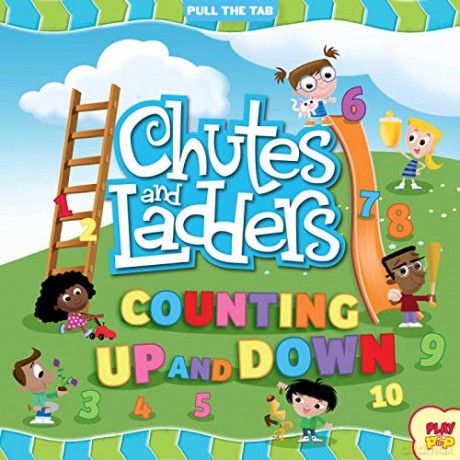 Chutes and Ladders: Counting Up and Down: (Hasbro Board Game Books, Preschool Math, Numbers, Pull-The-Tab Book) (PlayPop) - Insight Kids [KSIĄŻKA]