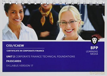 CISI Capital Markets Programme Certificate in Corporate Finance Unit 2 Syllabus Version 17: Passcards - BPP Learning Media [KSIĄŻKA]