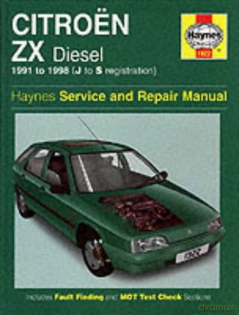 Citroen ZX Diesel (91-98) Haynes Repair Manual - Anon [KSIĄŻKA]