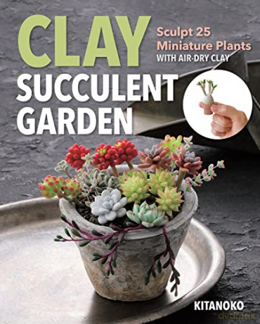 Clay Succulent Garden: Sculpt 25 miniature plants with air-dry clay - Kitanoko [KSIĄŻKA]