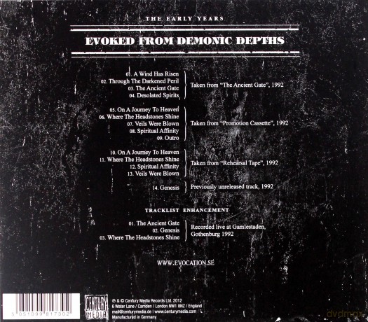 Evocation: Evoked From Demonic Depths [CD]