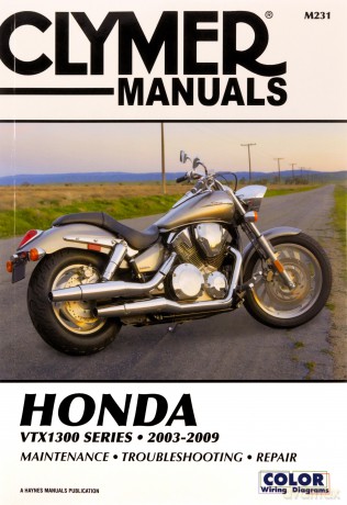 Clymer Honda VTX1300 Series 2003-2009 (M231) (Clymer Motorcycle Repair) - Ron Wright [KSIĄŻKA]