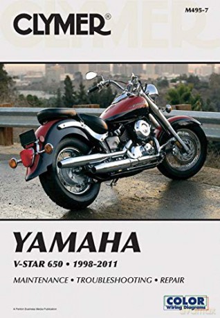 Clymer Yamaha V-Star 650 1998-2011 (Clymer Manuals: Motorcycle Repair) - Ron Wright [KSIĄŻKA]