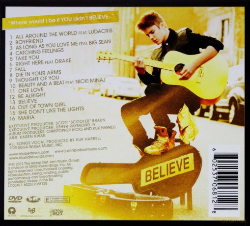 Justin Bieber: Believe (Deluxe) (digipack) [CD]+[DVD]