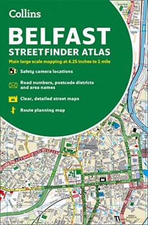 Collins Belfast Streetfinder Colour Atlas: Ideal for exploring - Collins Maps [KSIĄŻKA]