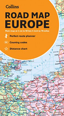 Collins Map of Europe - Collins Maps [KSIĄŻKA]