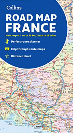 Collins Map of France - Collins Maps [KSIĄŻKA]