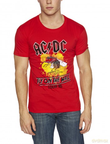 Ac/Dc: Fly On The Wall, Red (S), Men's  [T-SHIRT]