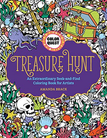 Color Quest: Treasure Hunt: An Extraordinary Seek-and-Find Coloring Book for Artists - Brack [KSIĄŻKA]