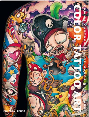 Color Tattoo Art: Comics. Cartoons. Pin-Ups. Manga. New School - Marisa Kakoulas [KSIĄŻKA]