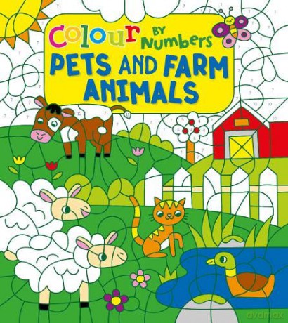 Colour by Numbers: Pets and Farm Animals - Claire Stamper [KSIĄŻKA]