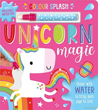 Colour Splash Unicorn Magic (Activity Book with Pen) - Make Believe Ideas [KSIĄŻKA]