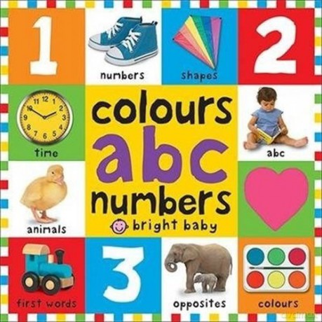 Colours ABC Numbers (First 100 Board Books): First 100 Books (UK Edition) - Roger Priddy [KSIĄŻKA]