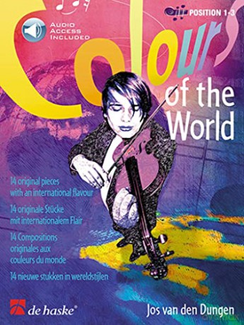 Colours of the World 14 contemporary pieces from around the world - Violin. Book with Online Audio - Jos van den Dungen [KSIĄŻKA]
