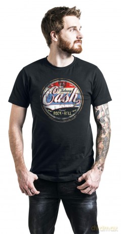 Johnny Cash: Original Rock'n'roll, Black (S), Men's [T-SHIRT]