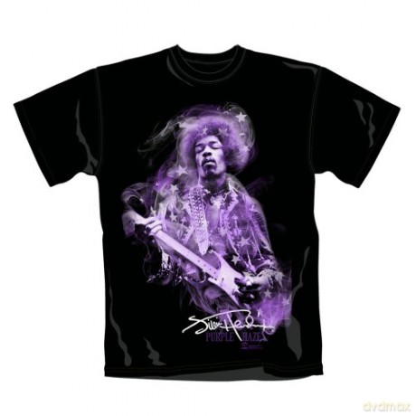 Jimi Hendrix: Purple Haze, Black (M), Men's [T-SHIRT]