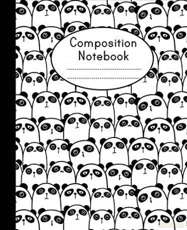 Composition Notebook: Cute Panda Pattern | College Ruled | Notebook For Kids, School Notebook: 6 (School Notebook College Ruled) - Shabibuz Huncle [KSIĄŻKA]