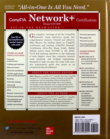 CompTIA Network+ Certification All-in-One Exam Guide, Eighth Edition (Exam N10-008) (CompTIA Network + All-In-One Exam Guide) - Mike Meyers [KSIĄŻKA]