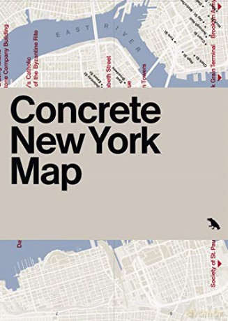 Concrete New York Map: Guide to Concrete and Brutalist Architecture in New York City - Allison Meier [KSIĄŻKA]