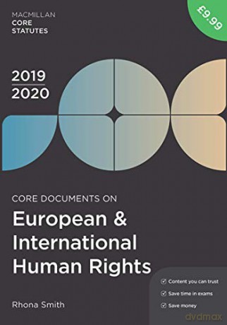 Core Documents on European and International Human Rights 2019-20 (Macmillan Core Statutes) - Rhona Smith [KSIĄŻKA]