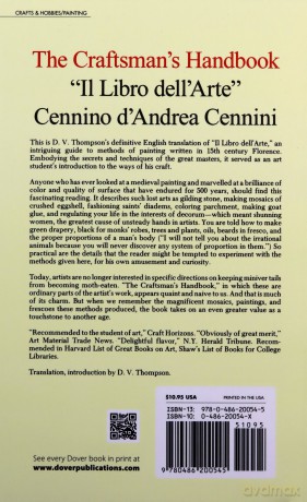 Craftsman's Handbook (Dover Art Instruction) - Cennio D'Andrea Cennini [KSIĄŻKA]
