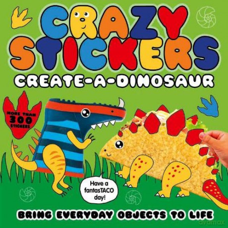 Crazy Stickers: Create-a-Dinosaur: 1 (Crazy Stickers, 1) - Danielle McLean [KSIĄŻKA]