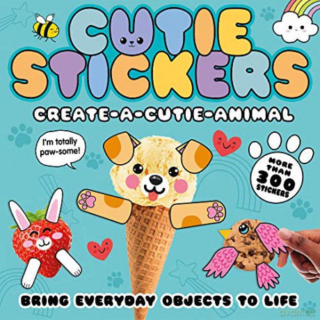 Create-A-Cutie-Animal: Bring Everyday Objects to Life With 300 Stickers (Cutie Stickers) - Danielle McLean [KSIĄŻKA]
