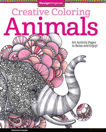 Creative Coloring Animals: Art Activity Pages to Relax and Enjoy!: 5506 (Creative Coloring Book) - Valentina By Harper [KSIĄŻKA]