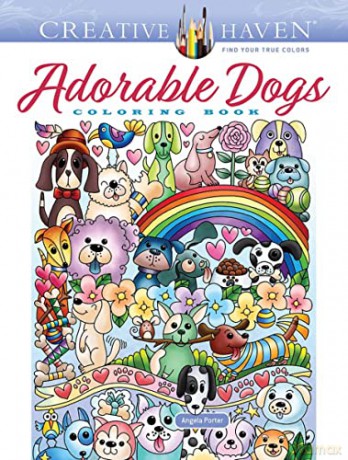 Creative Haven Adorable Dogs Coloring Book - Angela Porter [KSIĄŻKA]