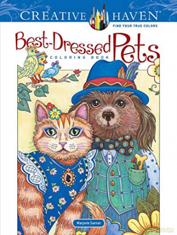 Creative Haven Best-Dressed Pets Coloring Book - Marjorie Sarnat [KSIĄŻKA]