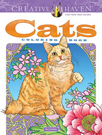 Creative Haven Cats Coloring Book - Marty Noble [KSIĄŻKA]