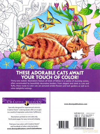 Creative Haven Cats Coloring Book - Marty Noble [KSIĄŻKA]