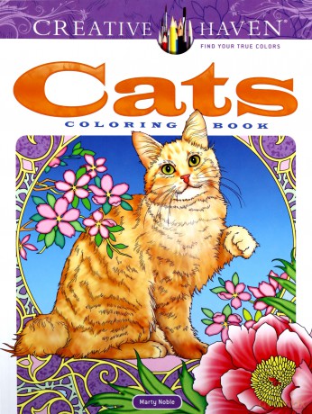 Creative Haven Cats Coloring Book - Marty Noble [KSIĄŻKA]
