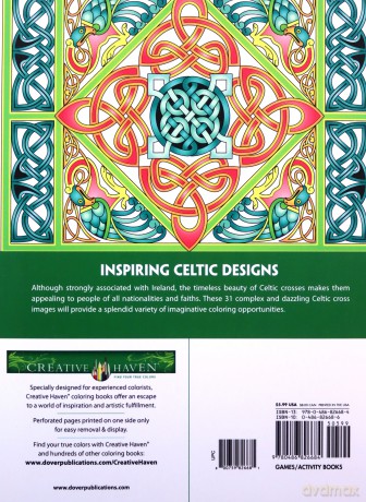 Creative Haven Celtic Crosses Coloring Book - Cari Buziak [KSIĄŻKA]