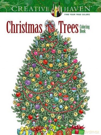 Creative Haven Christmas Trees Coloring Book - Barbara Lanza [KSIĄŻKA]