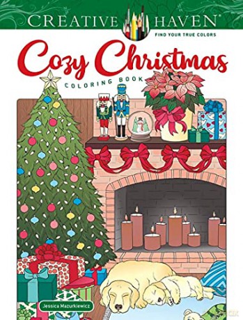 Creative Haven Cozy Christmas Coloring Book - Jessica Mazurkiewicz [KSIĄŻKA]