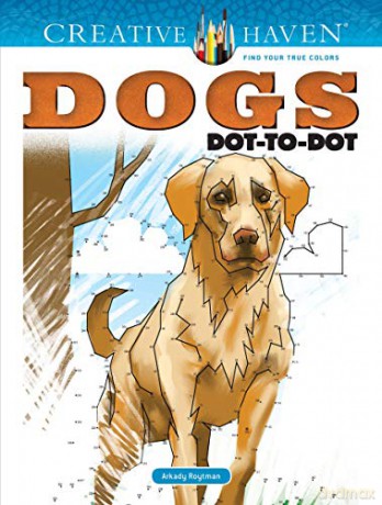 Creative Haven Dogs Dot-to-Dot - Arkady Roytman [KSIĄŻKA]