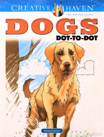Creative Haven Dogs Dot-to-Dot - Arkady Roytman [KSIĄŻKA]
