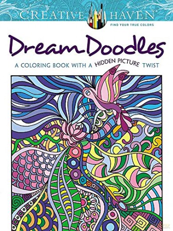 Creative Haven Dream Doodles: A Coloring Book with a Hidden Picture Twist (Creative Haven Coloring Books) - Kathy Ahrens [KSIĄŻKA]