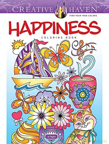 Creative Haven Happiness Coloring Book - Jo Taylor [KSIĄŻKA]
