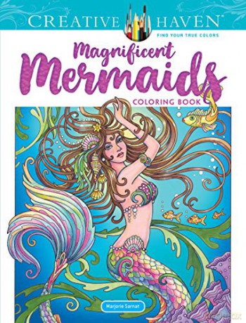 Creative Haven Magnificent Mermaids Coloring Book - Marjorie Sarnat [KSIĄŻKA]