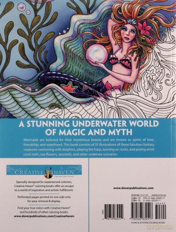 Creative Haven Magnificent Mermaids Coloring Book - Marjorie Sarnat [KSIĄŻKA]