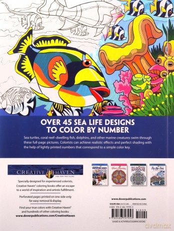 Creative Haven Sea Life Color by Number Coloring Book - George Toufexis [KSIĄŻKA]