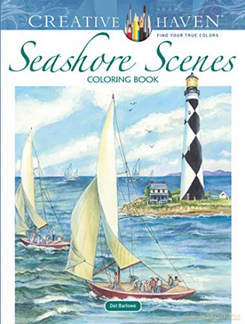 Creative Haven Seashore Scenes Coloring Book - Dot Barlowe [KSIĄŻKA]