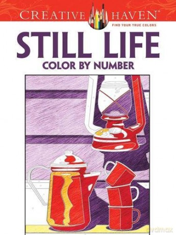Creative Haven Still Life Color by Number Coloring Book - Diego Pereira [KSIĄŻKA]