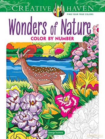 Creative Haven Wonders of Nature Color by Number - George Toufexis [KSIĄŻKA]